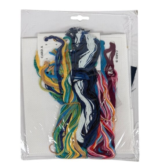 Janlynn Counted Cross Stitch Family Reunion Snowman Kit #03-250 2002 NEW - Picture 2 of 2